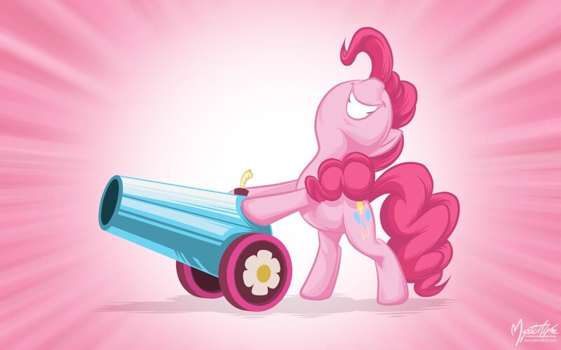 Pink Pony with Cannon — Playful