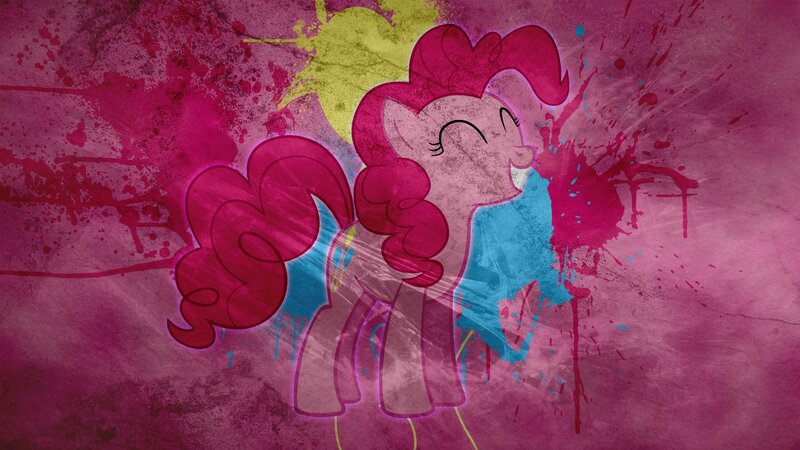 Pink Pony with Curly Mane — Magenta
