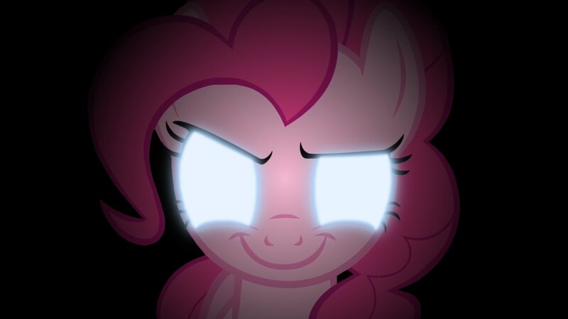 Pink Pony with Glowing Eyes