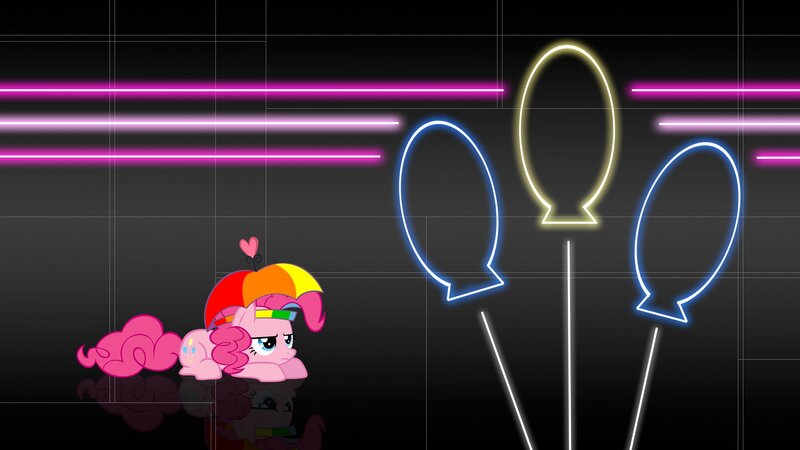 Pink Pony with Rainbow Hat