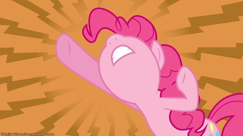 Pink Pony with Raised Hoof — Dramatic