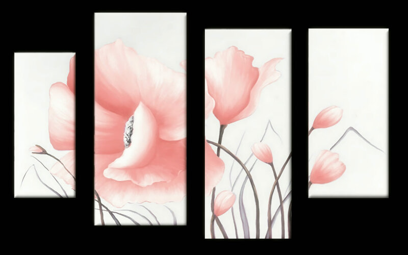 Pink Poppy Flowers — Serene, Painting