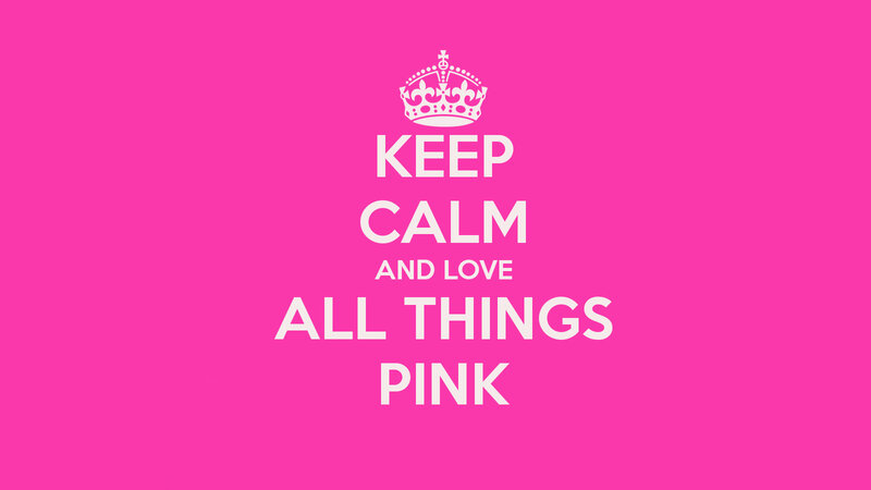 Pink Poster with Text