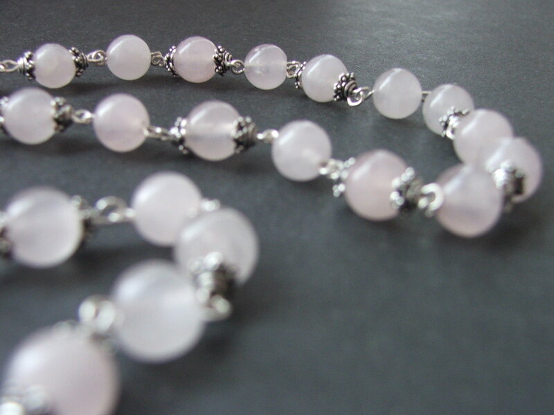 Pink Quartz Beads
