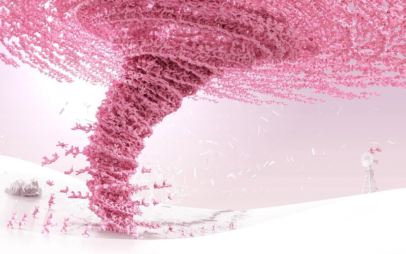 Pink Rabbit Tornado — Dramatic