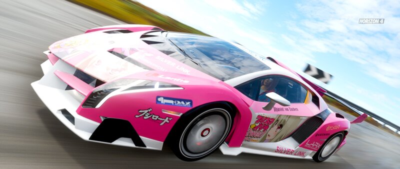 Pink Race Car — Dynamic