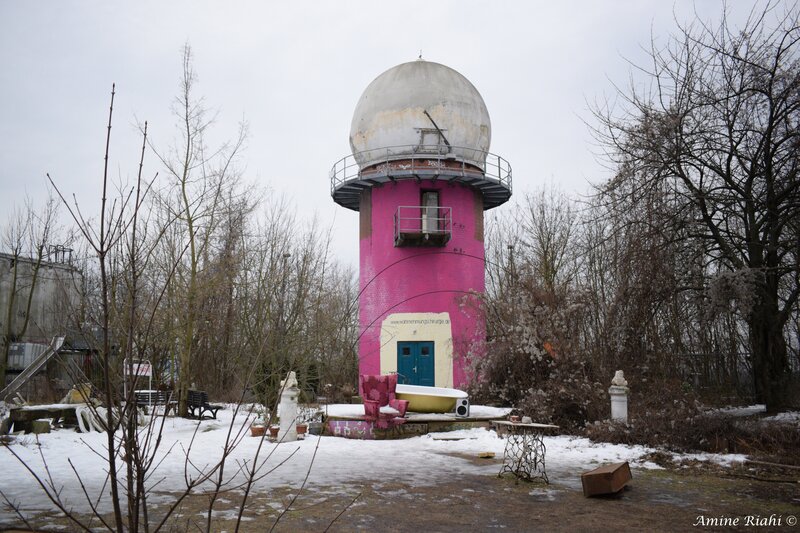 Pink Radar Tower