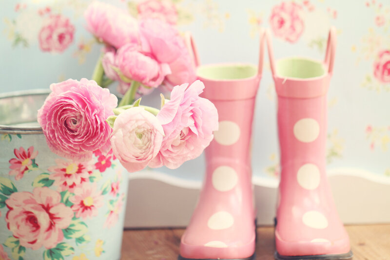 Pink Rain Boots