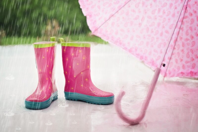 Pink Rain Boots — Wet