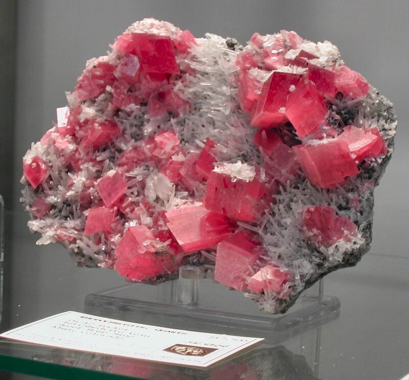 Pink Rhodochrosite Crystals