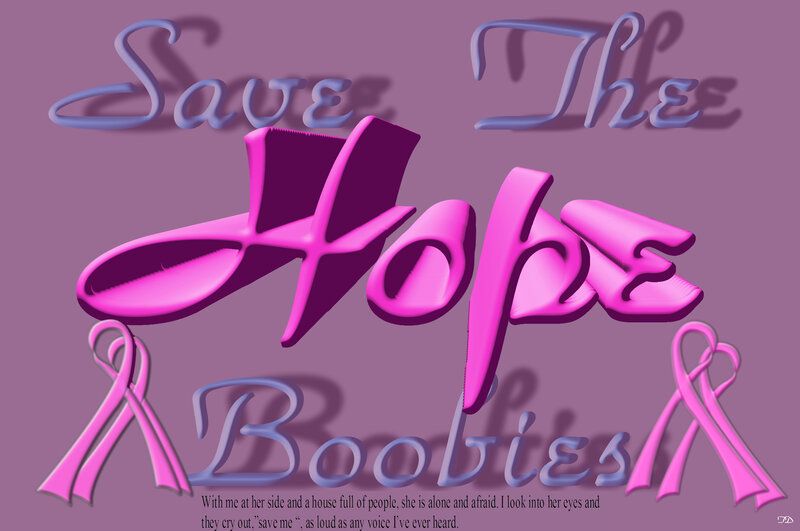 Pink Ribbons and Text
