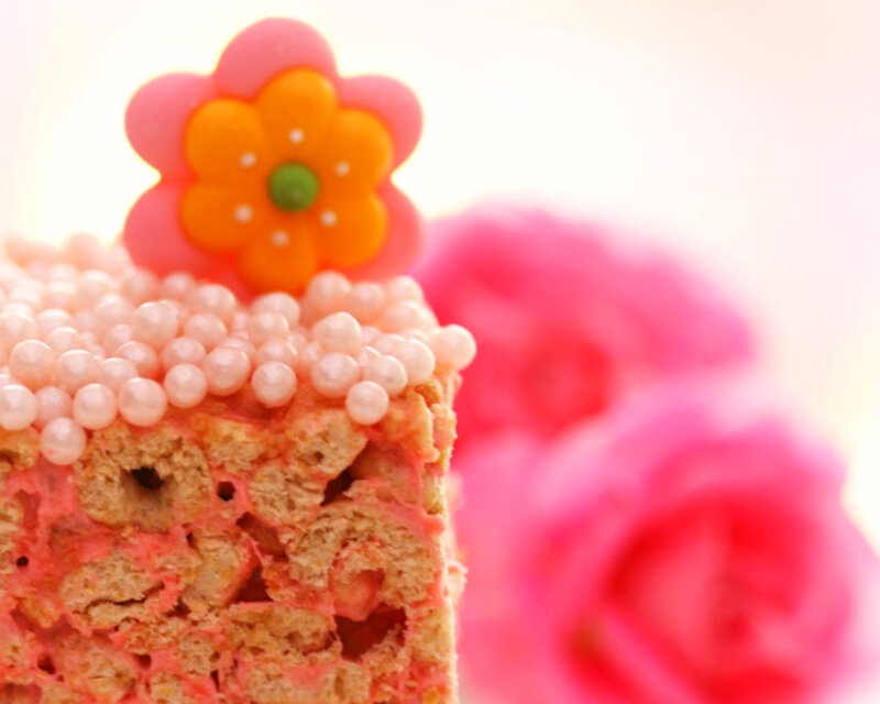 Pink Rice Krispie Treat