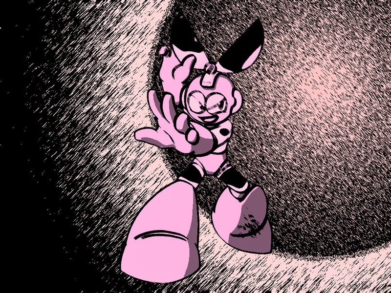 Pink Robot Character