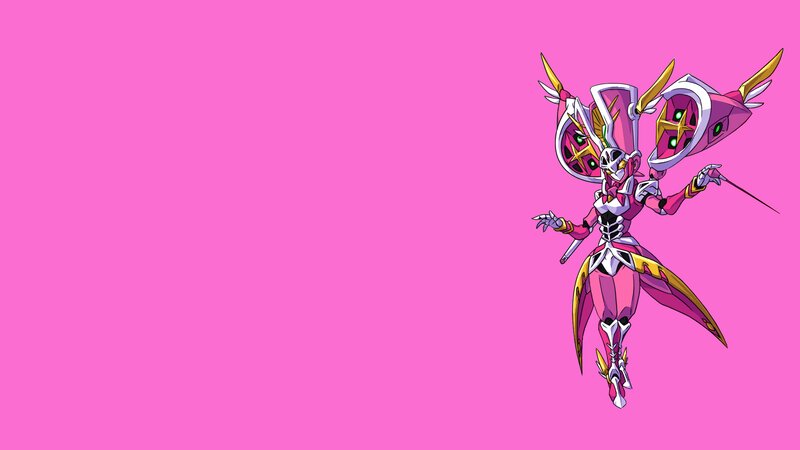 Pink Robotic Character