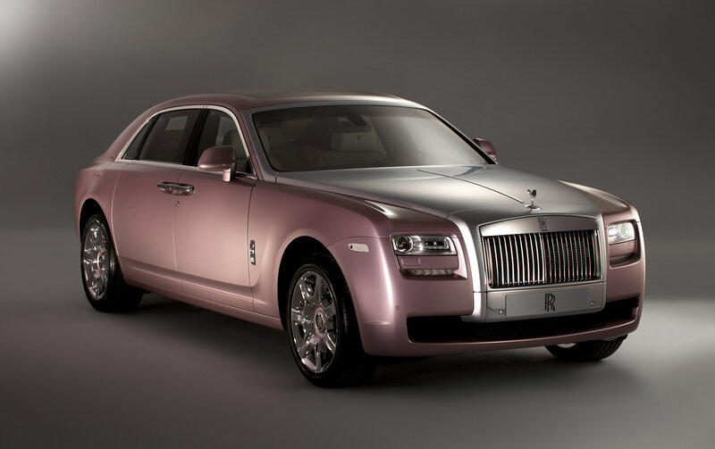 Pink Rolls-Royce Sedan