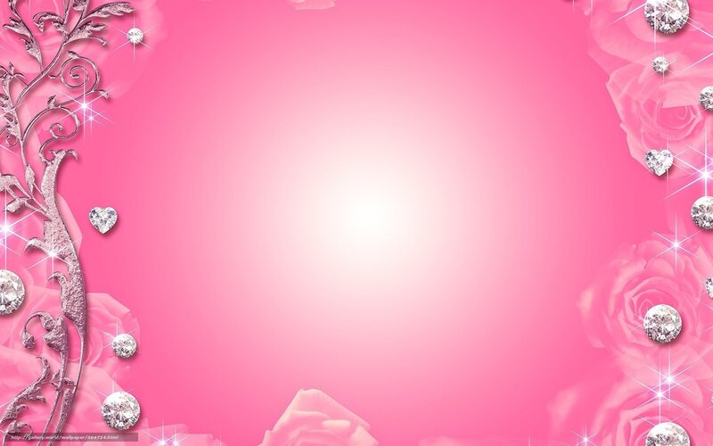 pink rose and diamond frame