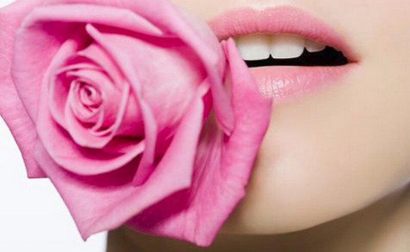 Pink Rose and Lips