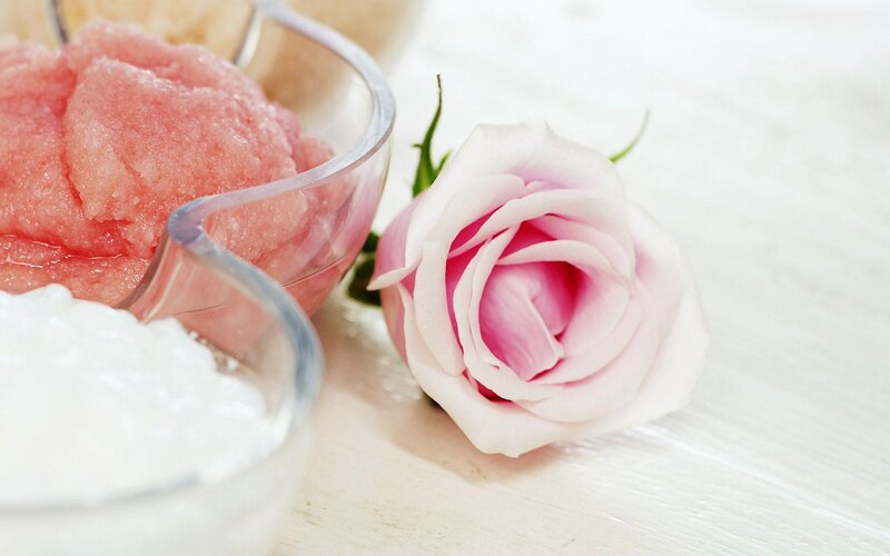 Pink Rose and Scrubs — Calm