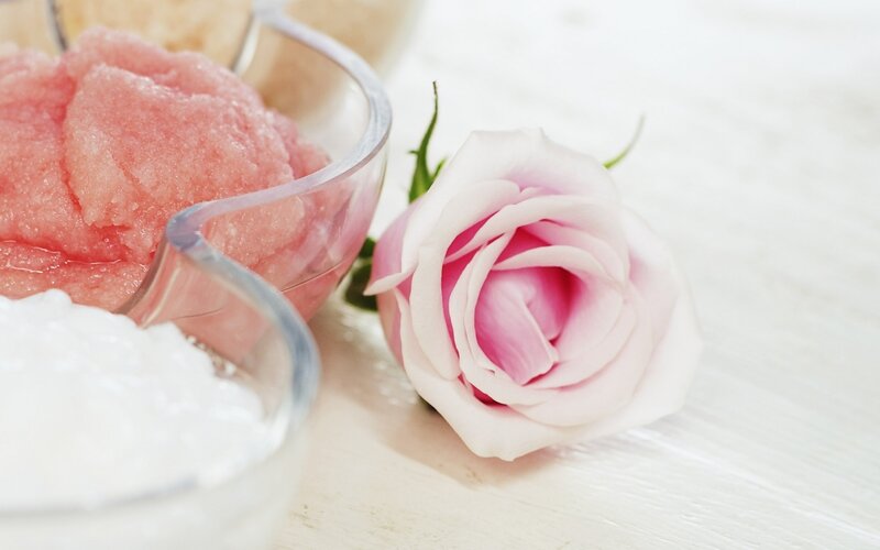 Pink Rose and Scrubs