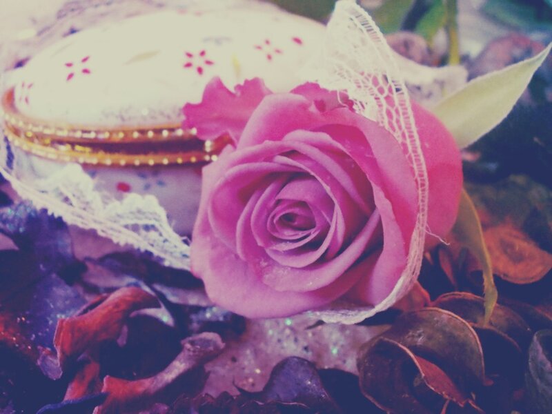 Pink Rose and Trinket Box