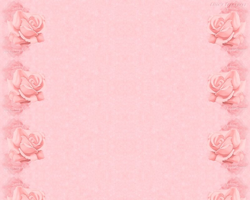 pink rose border background
