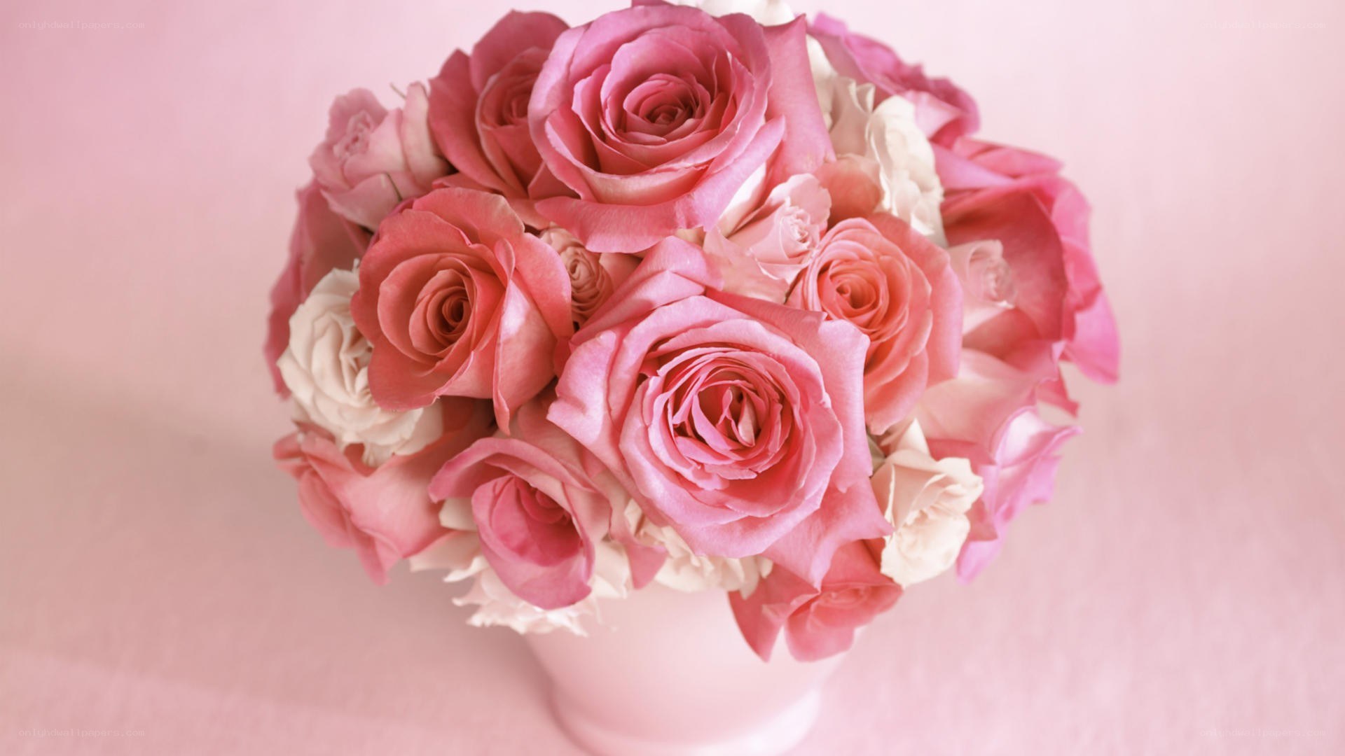 Pink rose bouquet