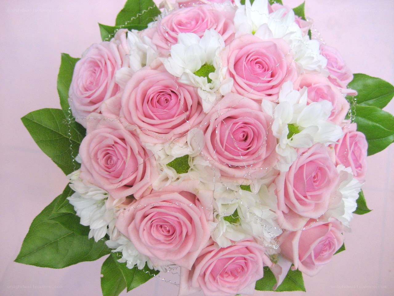 Pink rose bouquet