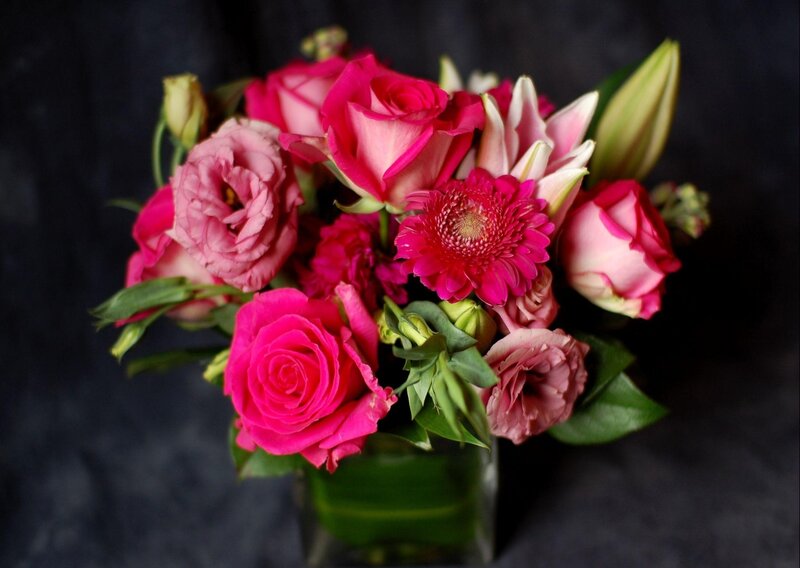 Pink rose bouquet