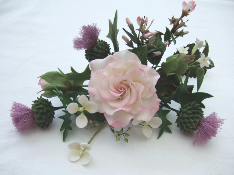 Pink Rose Bouquet — Calm, Photograph, Thistle