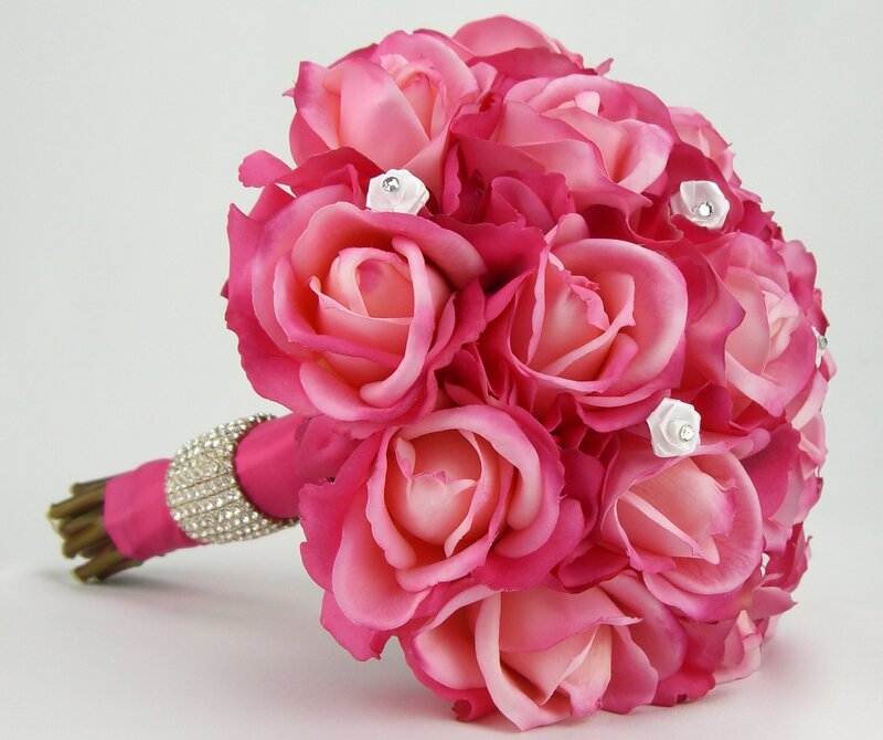 Pink Rose Bouquet — Elegant, Photograph, Flowers