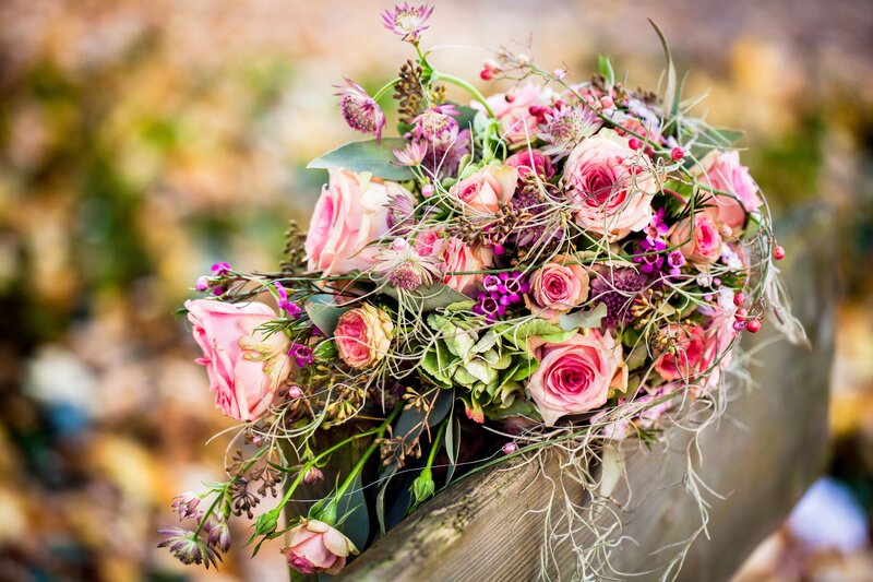 Pink Rose Bouquet — Natural