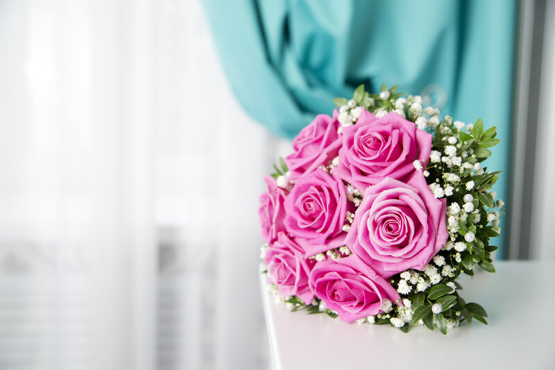 Pink Rose Bouquet — Serene, Morning