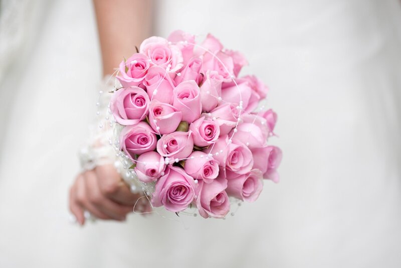 Pink Rose Bouquet — Serene, Photograph, Hand