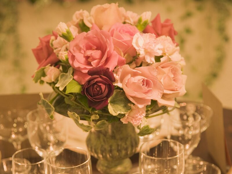 Pink Rose Bouquet — Warm, Photograph