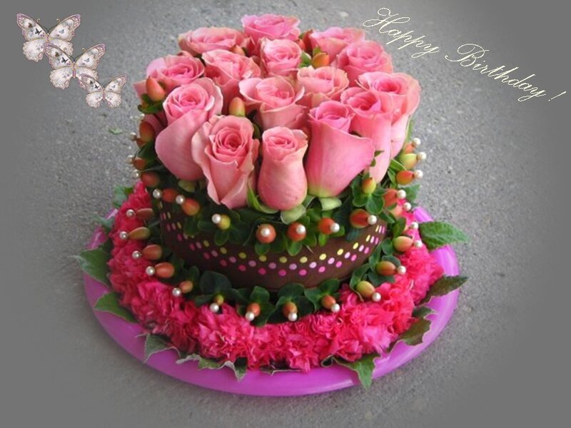 Pink Rose Cake — Celebratory