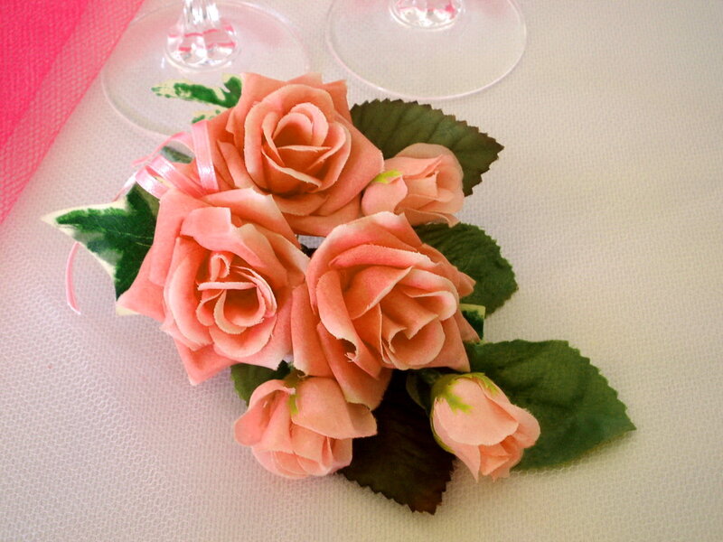 Pink Rose Corsage — Elegant