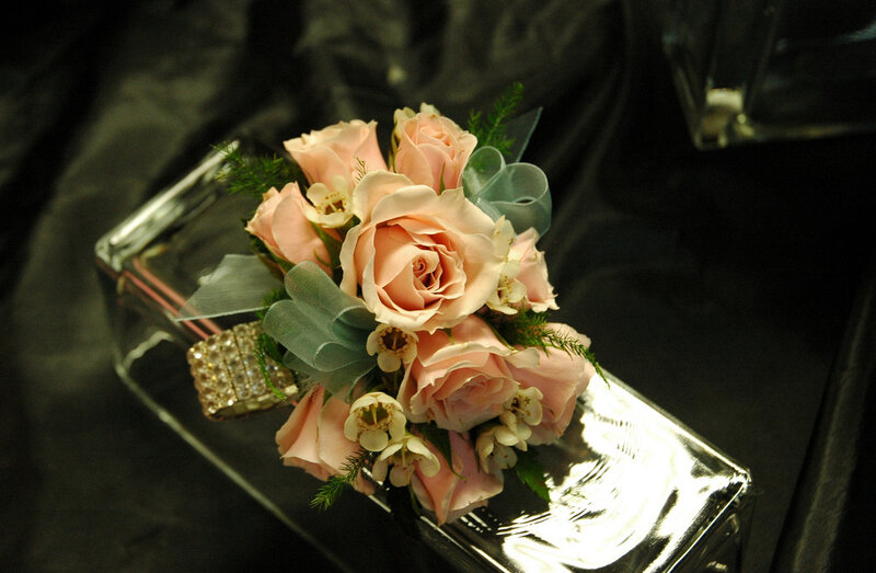 Pink Rose Corsage