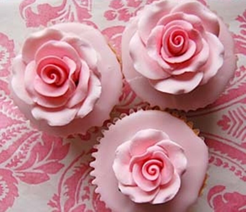 Pink Rose Cupcakes — Calm