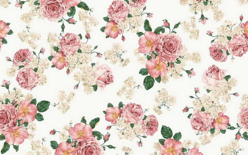 pink rose floral pattern