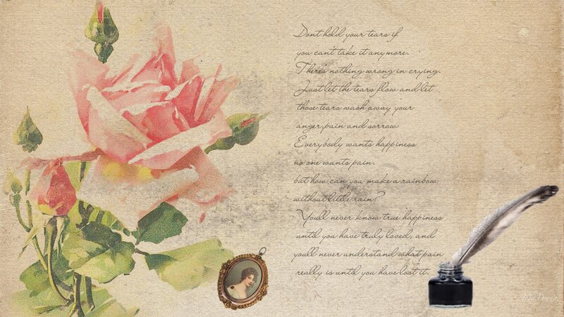Pink Rose Illustration
