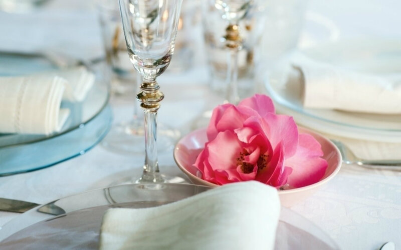 Pink Rose in Bowl — Elegant