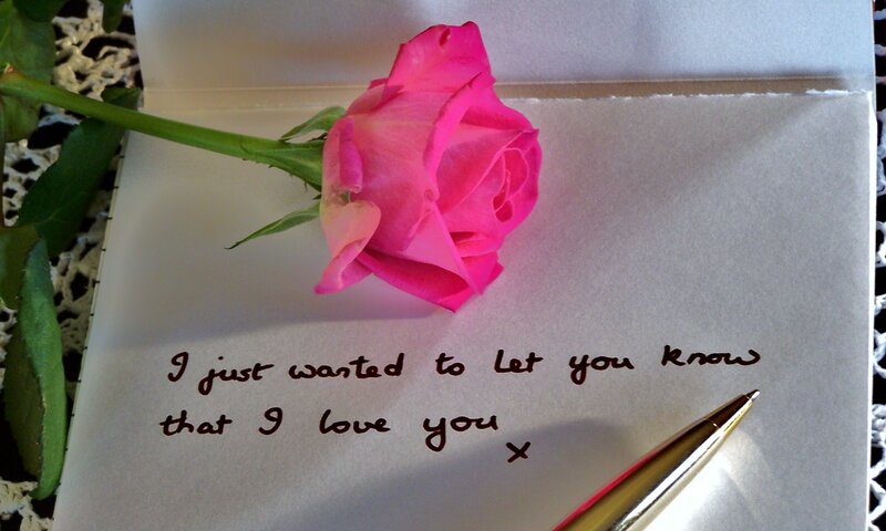 Pink Rose on Note