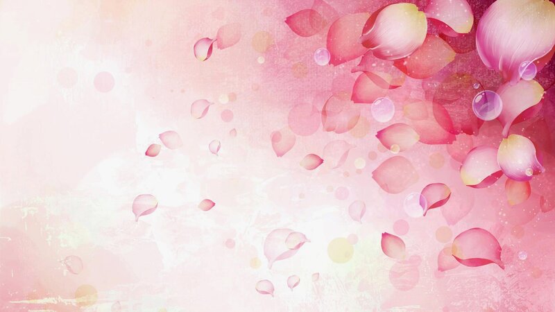 Pink Rose Petals — Serene, Digital Art