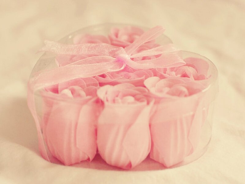 Pink Rose-shaped Soaps