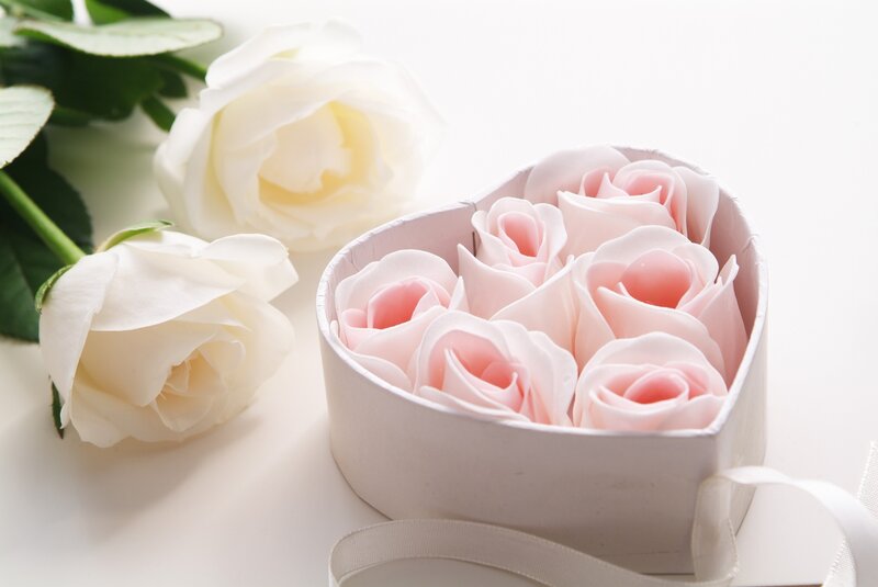 Pink Rose Soap in Box