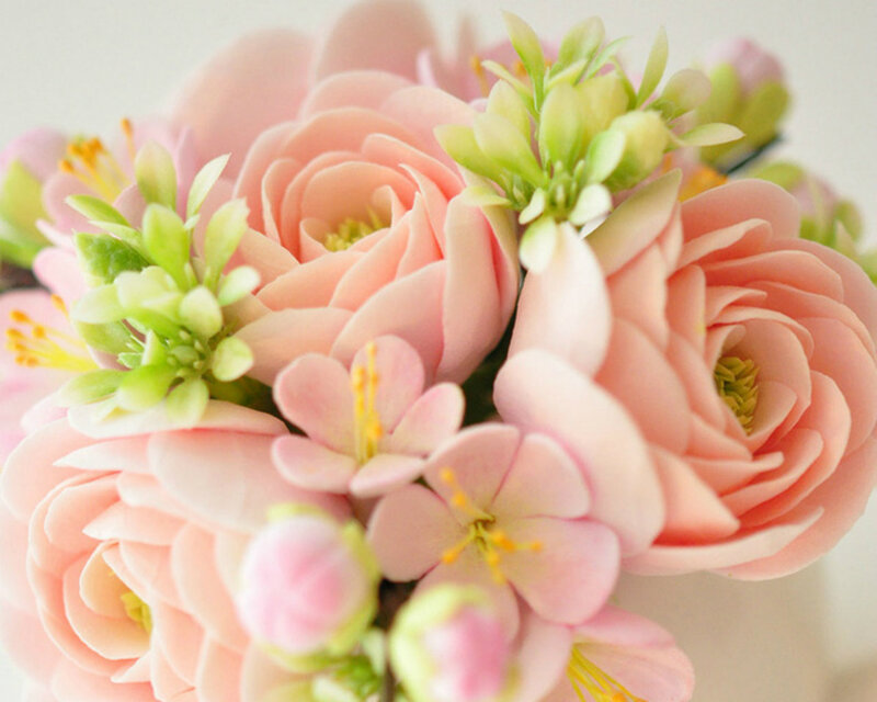 Pink Roses and Buds — Calm, Spring