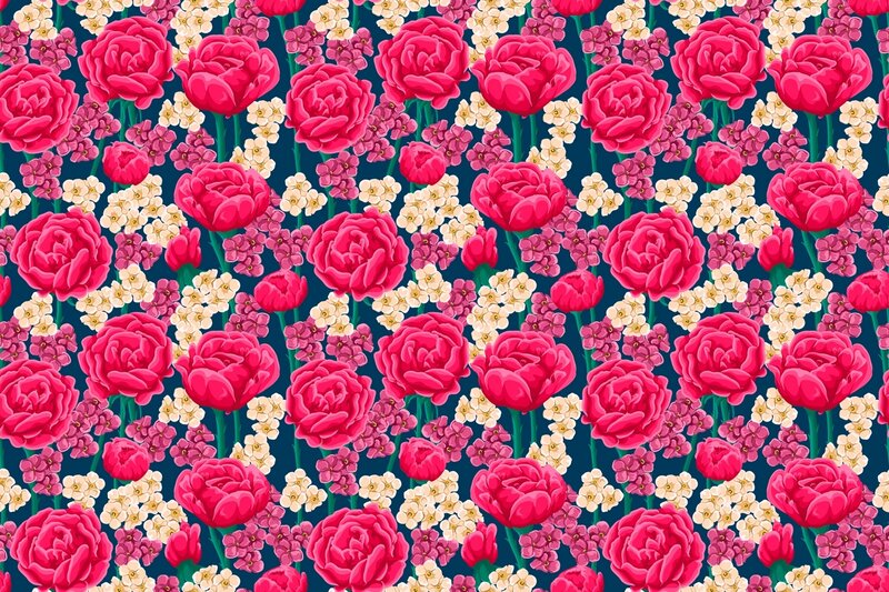 Pink Roses and Flowers — Floral