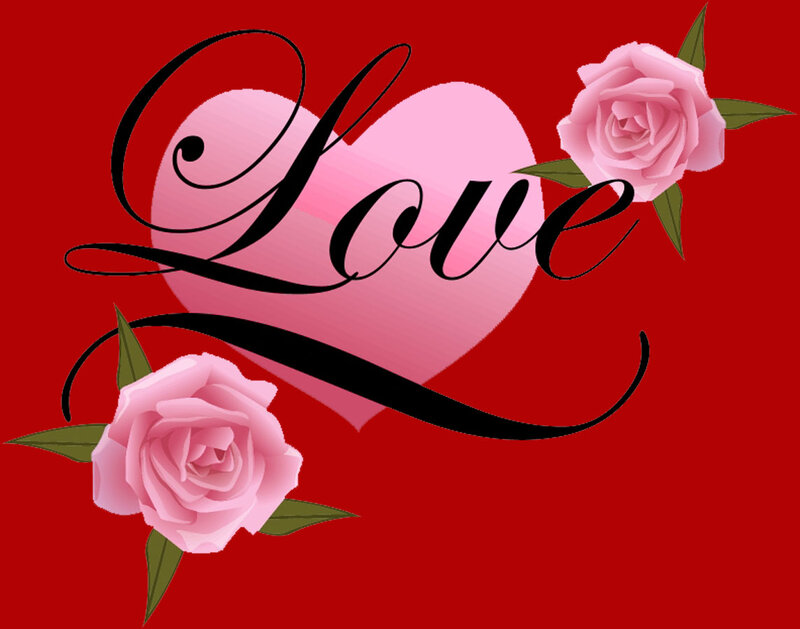 Pink Roses and Heart
