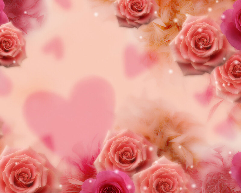 Pink Roses and Hearts — Romantic