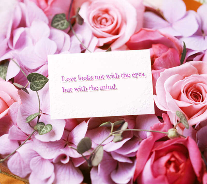 Pink Roses and Hydrangeas — Romantic